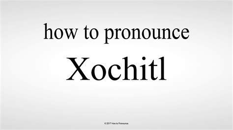 So, let’s dive in and learn how to say Xochitl with confidence! Pronunciation of Xochitl. Xochitl (pronounced So-cheel) is a Nahuatl name meaning “flower” or “flower-like.” To accurately pronounce Xochitl, follow these simple steps: Start with the letter ‘X’. Pronounce it like an ‘S’ sound, as in the English word ‘so’.